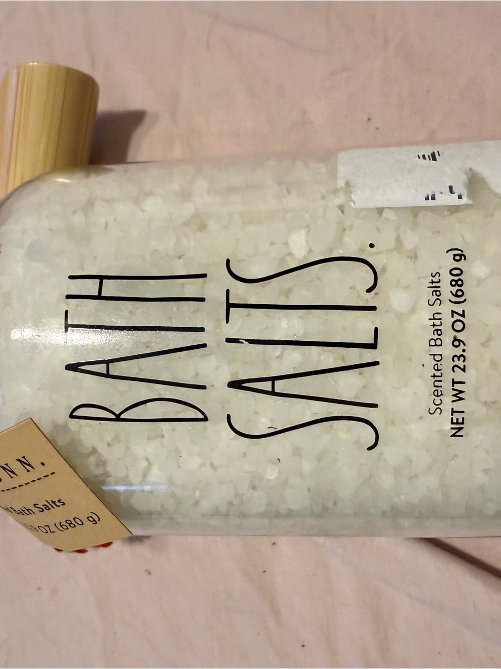 Rae Dunn Bath Salts in White Crystals